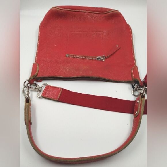 Roots Canada Leather Messenger Bag Crossbody Handbag Purse Vintage - Picture 12 of 16